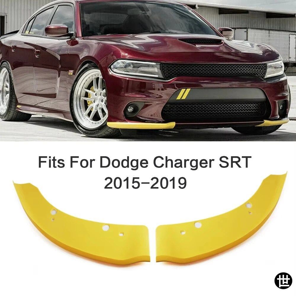 ダッジ チャージャー SRT スキャットパック 2015-2019 用 フロントバンパー スプリッター リップ ディフレクター リップ ディフューザー ス