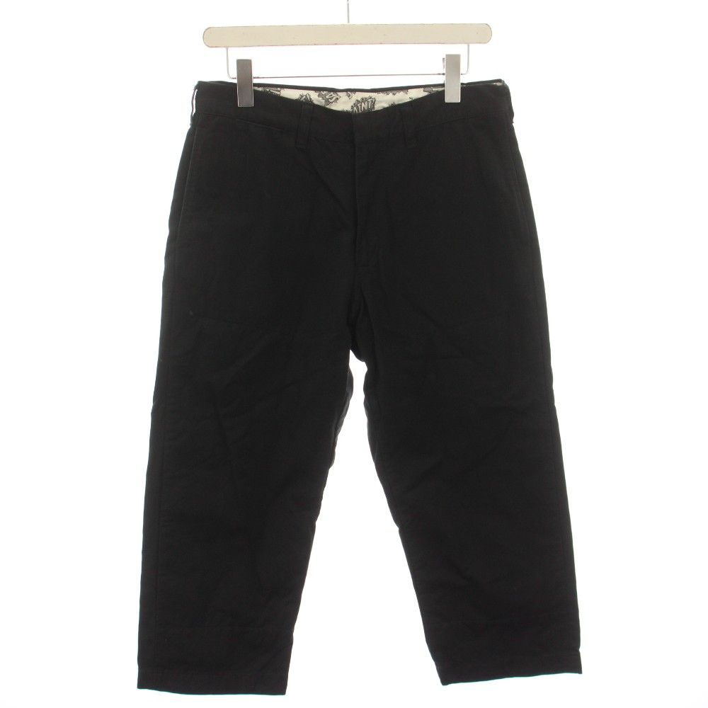 セントマイケル SAINTMICHAEL サイドパンツ WIDE PANTS チノパン ジップフライ M 黒 ブラック SM-YS8-0000-048 /YT
