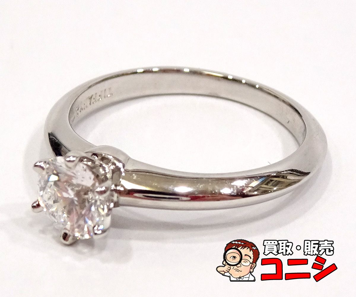 質コニシ】【Tiffany&Co./ティファニー】ソリティア リング 指輪 PT950