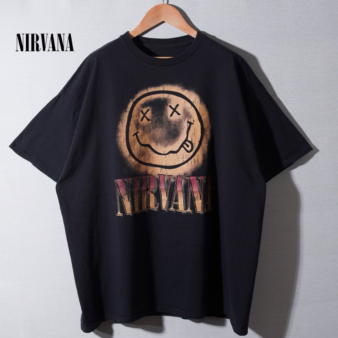 ニルヴァーナ NIRVANA Tシャツ XXL ブラック バンT バンドT ロックT