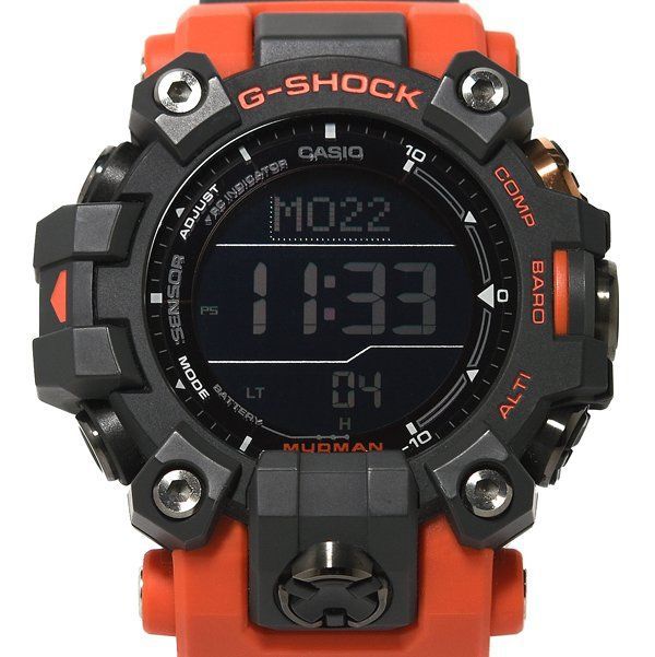 美品 CASIO カシオ G-SHOCK ジーショック GW-9500-1A4JF MASTER OF G - LAND MUDMAN タフソーラー メンズ