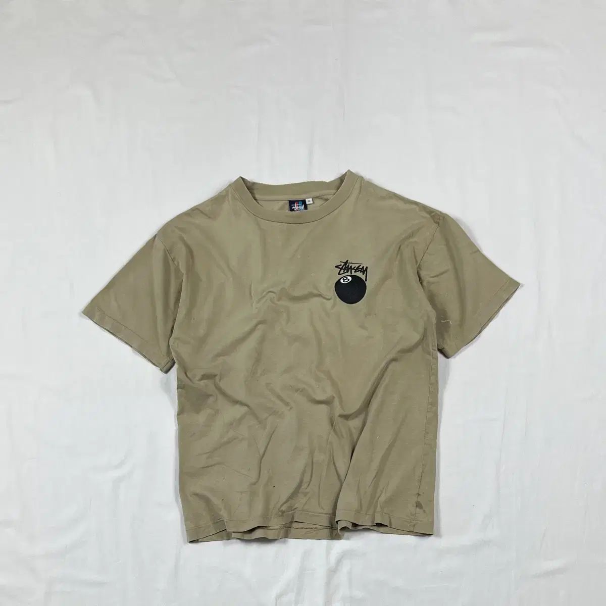 90s STUSSY 8ball プリント 半袖Tシャツ