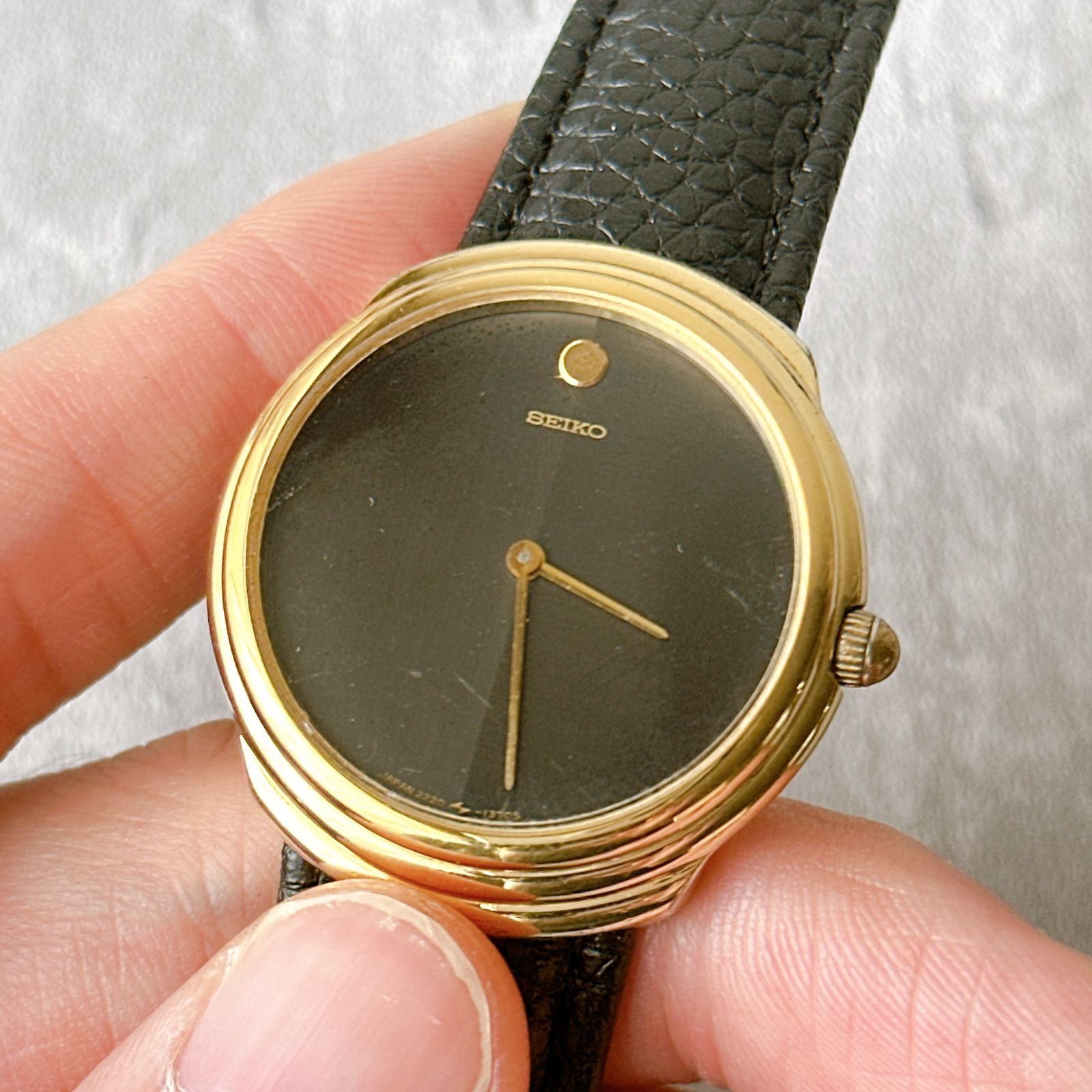 2220-0520 SEIKO シャリオ 手巻き 腕時計 稼働品 バイカラー Seiko