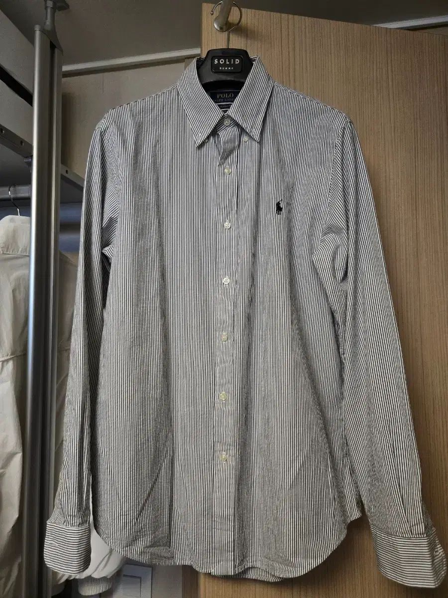 (M) ポロ ラルフローレン ストライプ シャツ クラシックフィット 正規品 シアサッカー