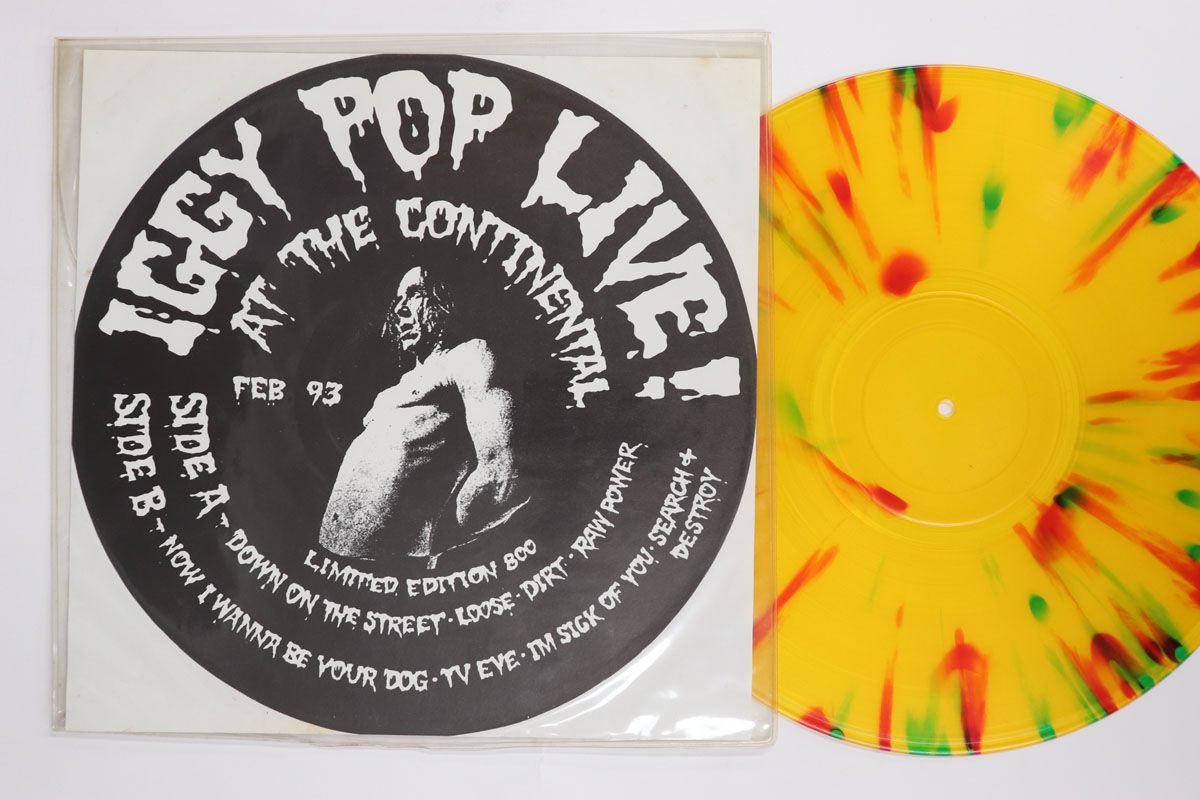 LP Iggy Pop Live At The Continental Feb 93 IGPOP NOT ON LABEL /00260