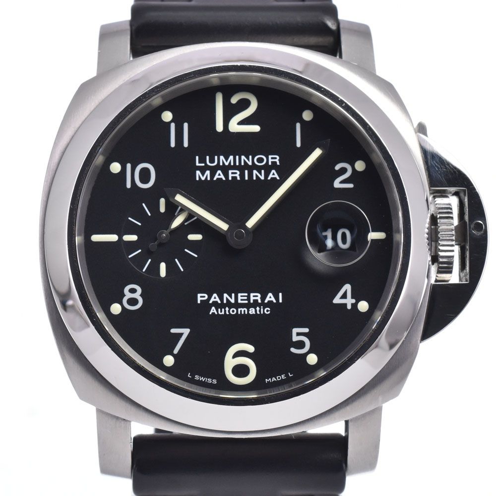 パネライ PANERAI PAM00164 ルミノール マリーナ ブラック 自動巻き メンズ 箱付き 腕時計 N#148417