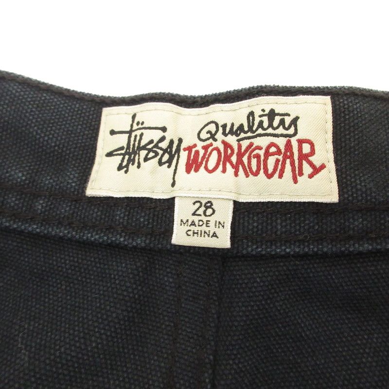 【姫路東店】 中古 STUSSY | ステューシー ショートパンツ WASHED CANVAS WORK SHORT 112327 ブラック サイズ：28 【107】 姫路東店】 中古 STUSSY | ステューシー ショートパンツ WASHED CANVAS