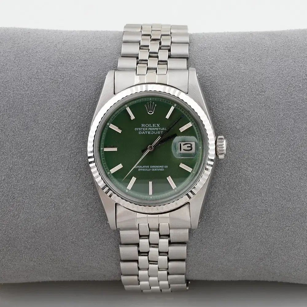 ROLEX ロレックス ヴィンテージ デイジャスト 1601 グリーン版 スチール