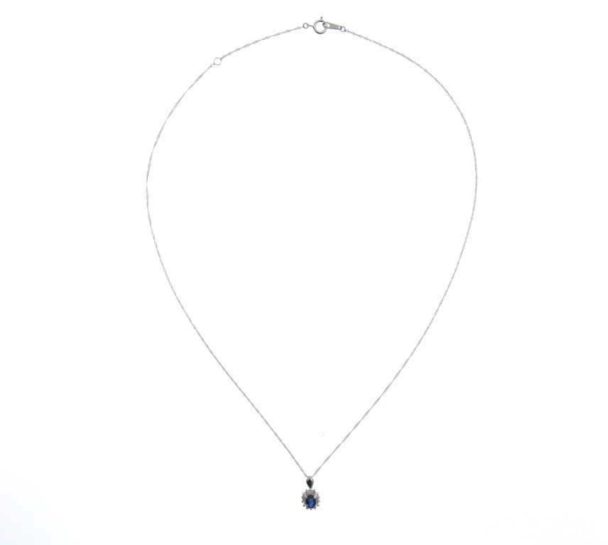 JEWELRY ジュエリー ジュエリー PT850/S0.30/D0.07/1.7g　2147200581071 【205】 貴金属･宝石 ﾈｯｸﾚｽ ネックレス Pt850プラチナ Pt850/Pt900プラチナ Pt900 シルバー レディース【中古】