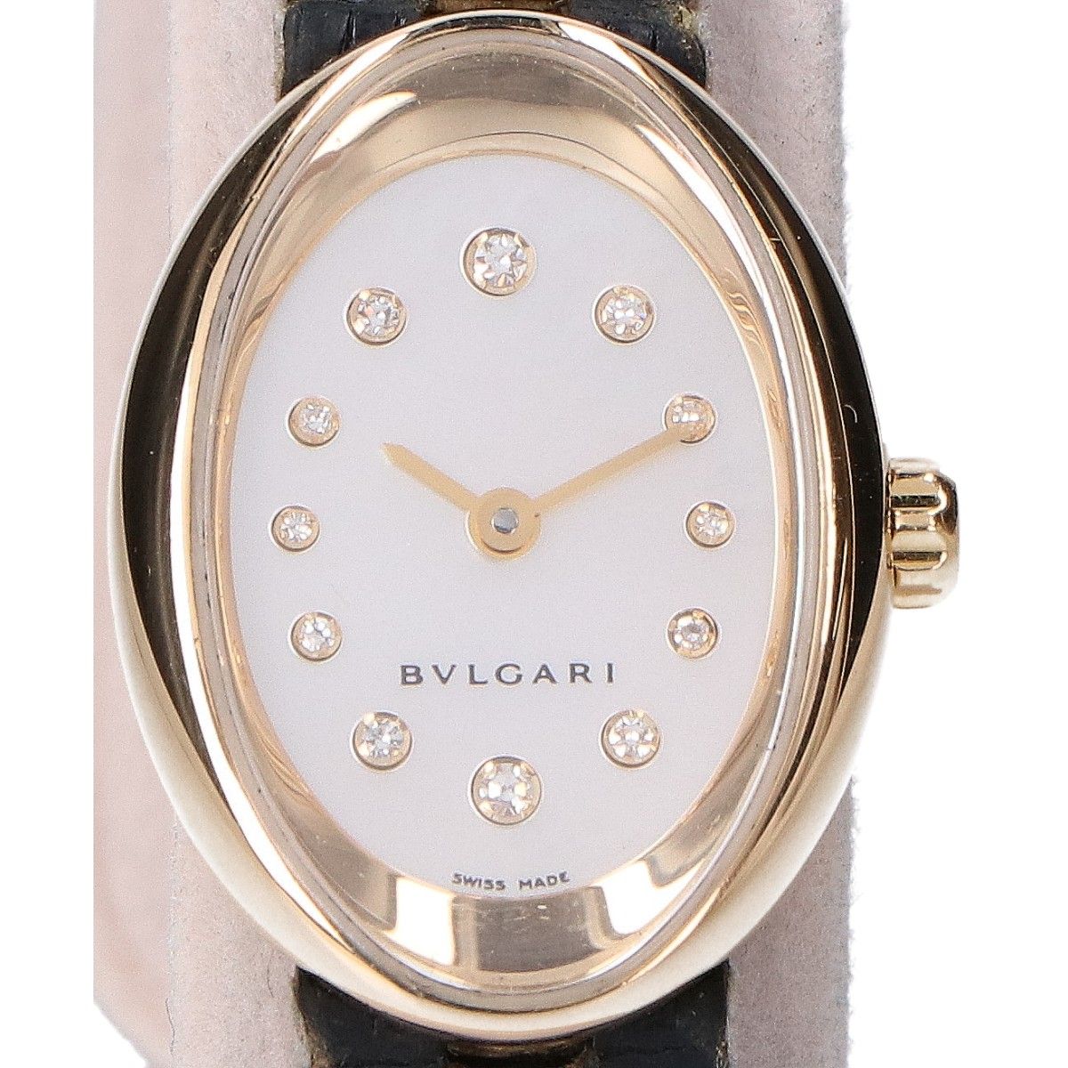 BVLGARI ブルガリ 仕上げ済み 750 OV27G オーバル 12Pダイヤモンド