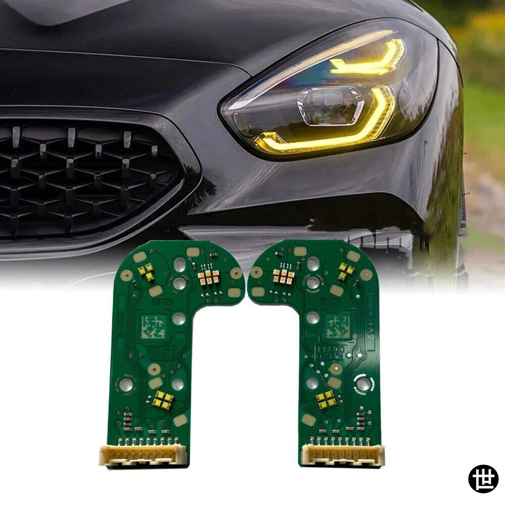 2019 - 24 BMW Z4 G29 LEDヘッドライトデイタイムランニングライトウィンカーモジュール用イエローエンジェルアイDRLボード