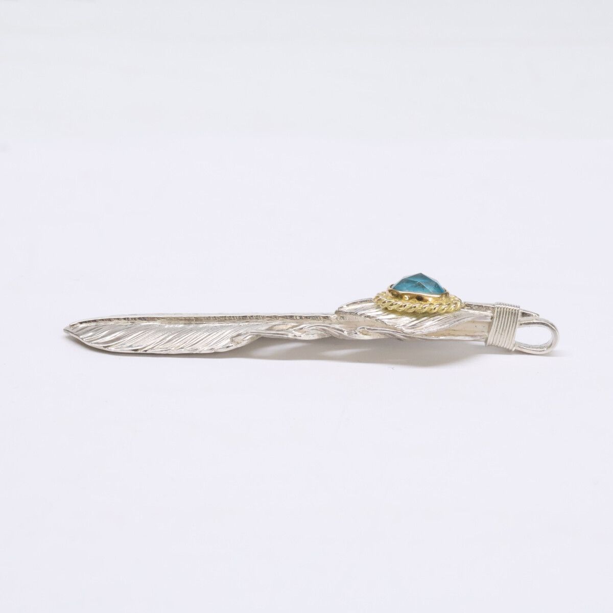 WASHIMITARO　鷲見太郎　【新品同様】SV925 L flight feather 01/heart feather/K18YG cup doublet - サムネイル