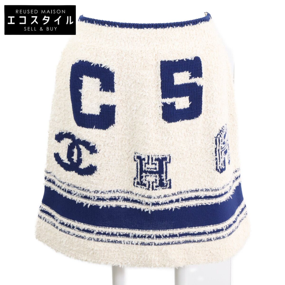 CHANEL　シャネル　【美品/国内正規】P61005K46380 クルーズライン ココマーク ニット ミニ　38