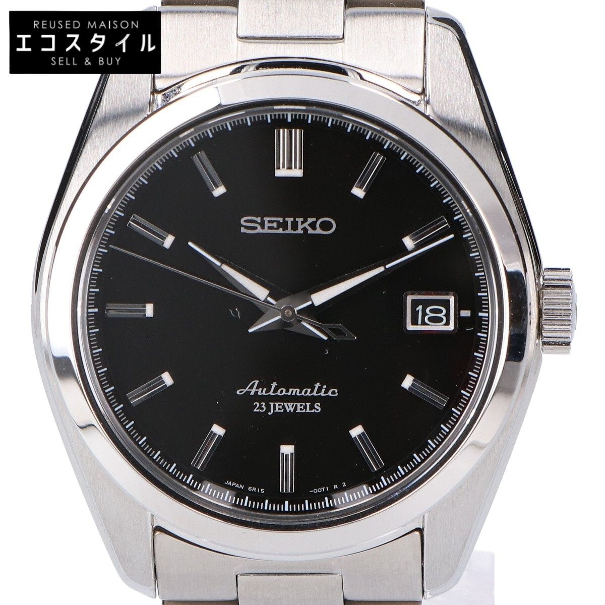 SEIKO　セイコー　新品同様 SARB033 ブラック文字盤 シースルーバック デイト メカニカル オートマティック