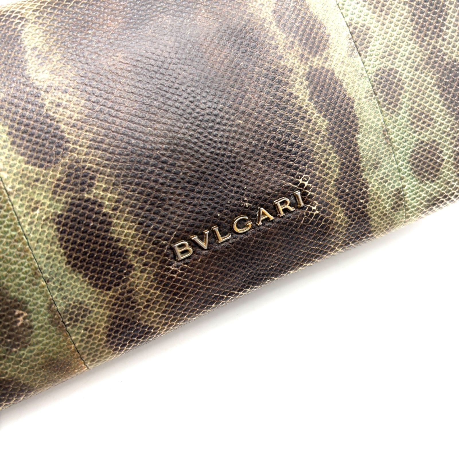 美品 ブルガリ BVLGARI セルペンティ フォーエバー 長財布 フラップ