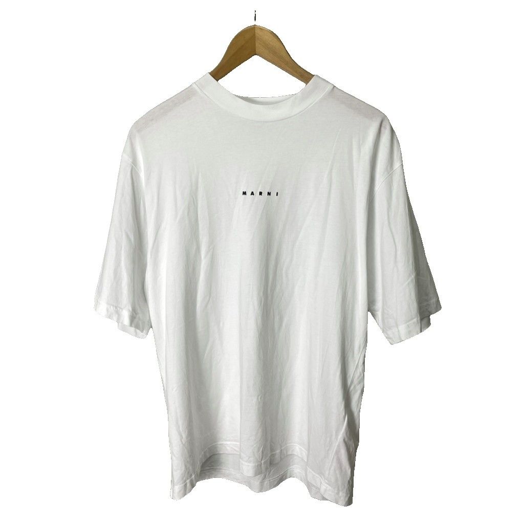 マルニ MARNI ちびロゴT モックネック Tシャツ カットソー 半袖 HUMU0223P1 USCS87 46 ホワイト
