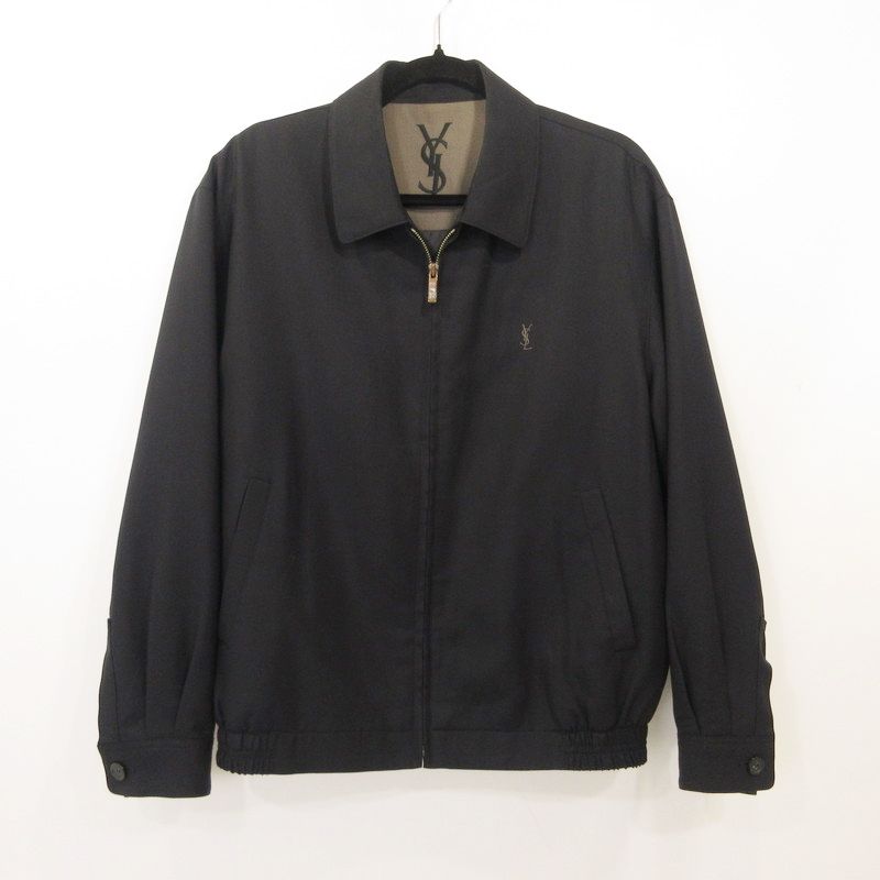 【姫路東店】 中古 YVES SAINT LAURENT | イヴ・サンローラン スイングトップ 年式:90s~00s ブラック 【135】