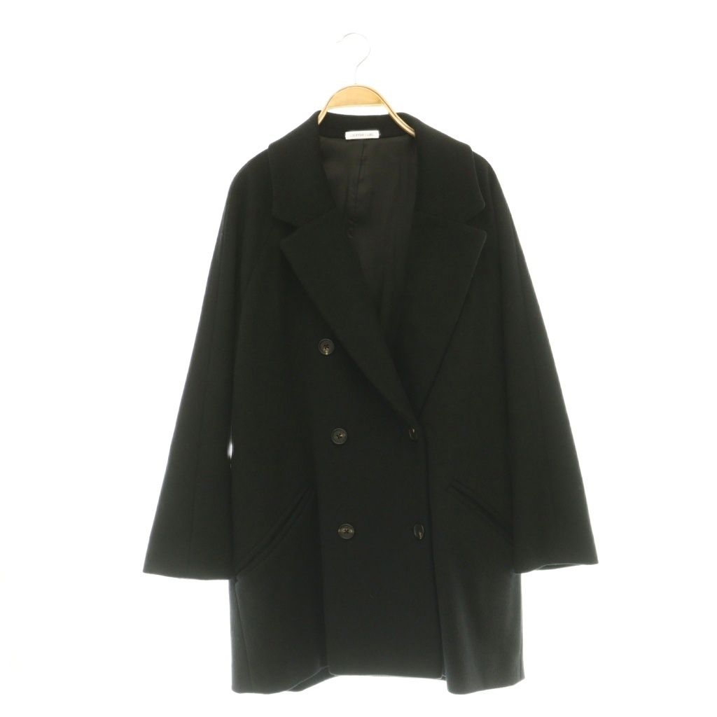 ドゥーズィエムクラス DEUXIEME CLASSE エブリデイアイライク EVERYDAY I LIKE Short Double コート チェスター アウター ウール カシミヤ混 ブラック /CX ■OS