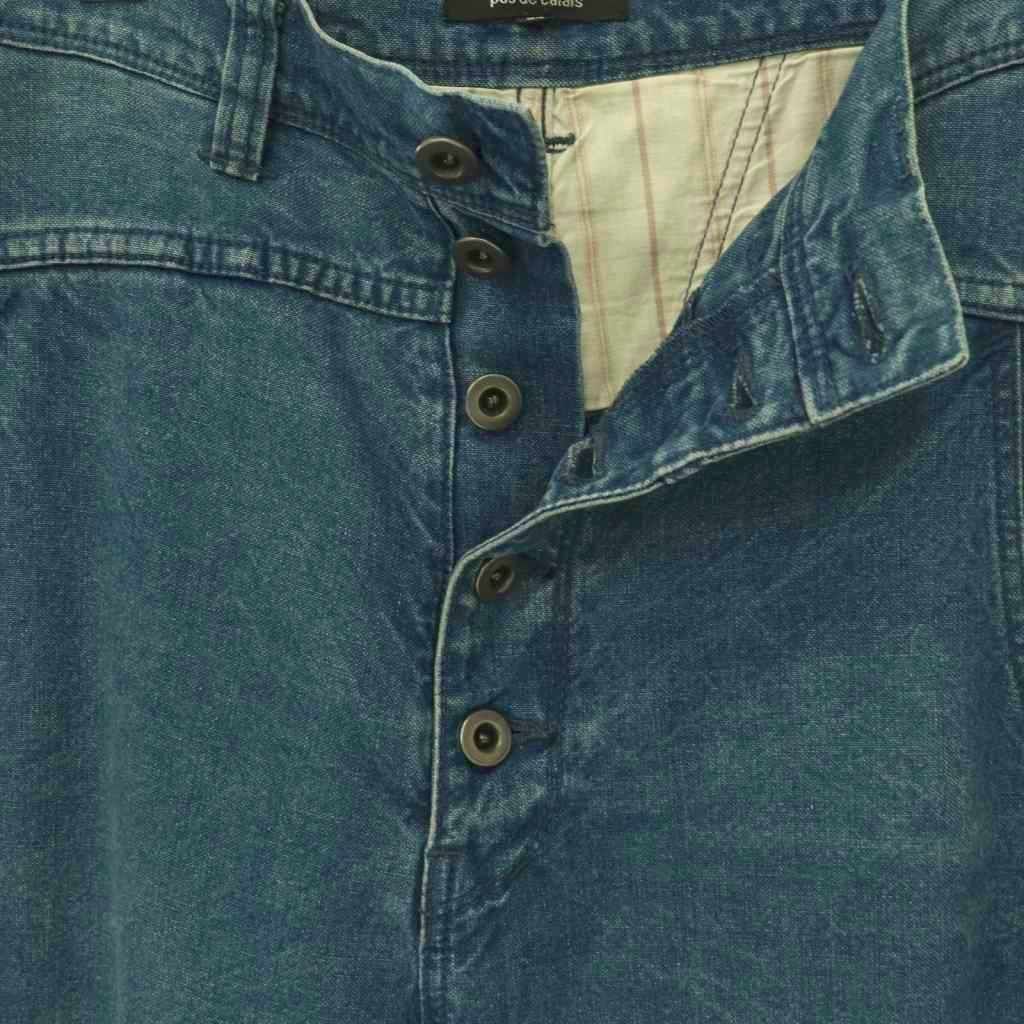 パドカレ pas de calais ボタンフライ サルエルデニム パンツ ワイド