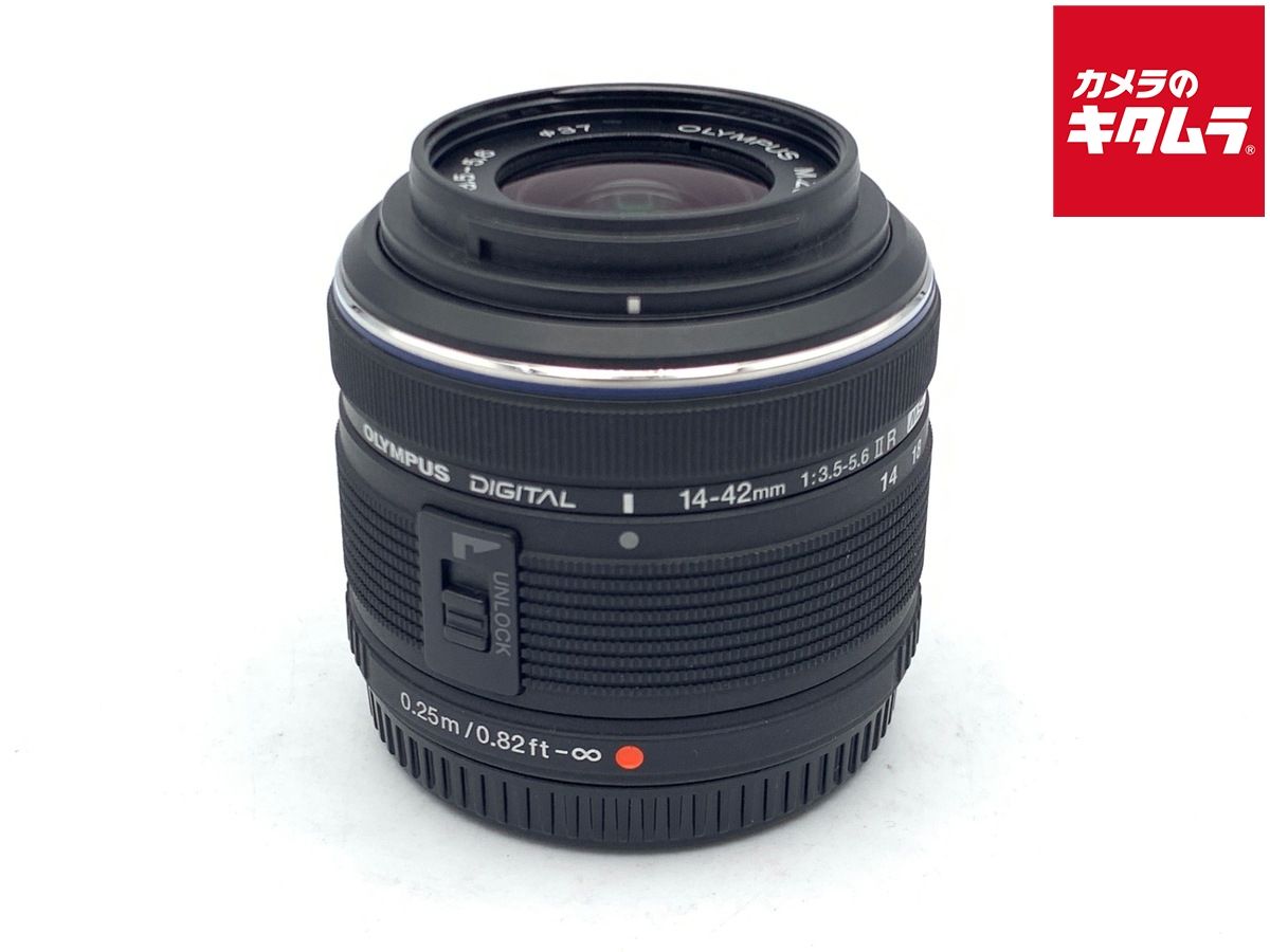 【中古】 【難あり品】 オリンパス M.ZUIKO DIGITAL 14-42mm F3.5-5.6 II R ブラック