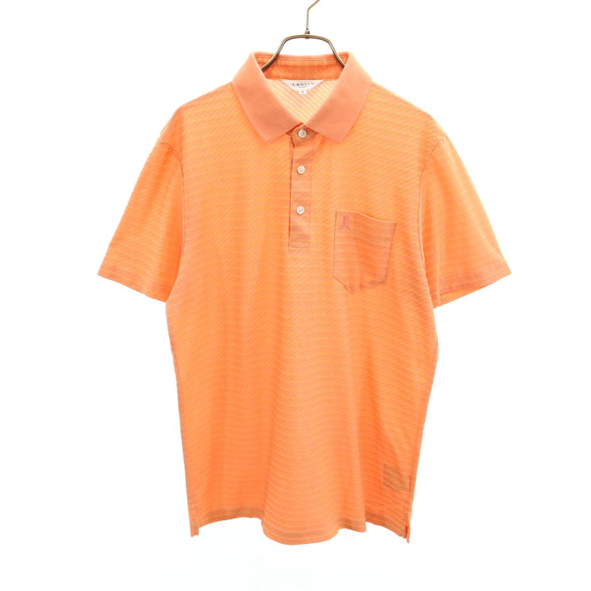 LANVIN SPORT ランバンスポール ボーダー柄 ゴルフ 半袖 ポロシャツ 40