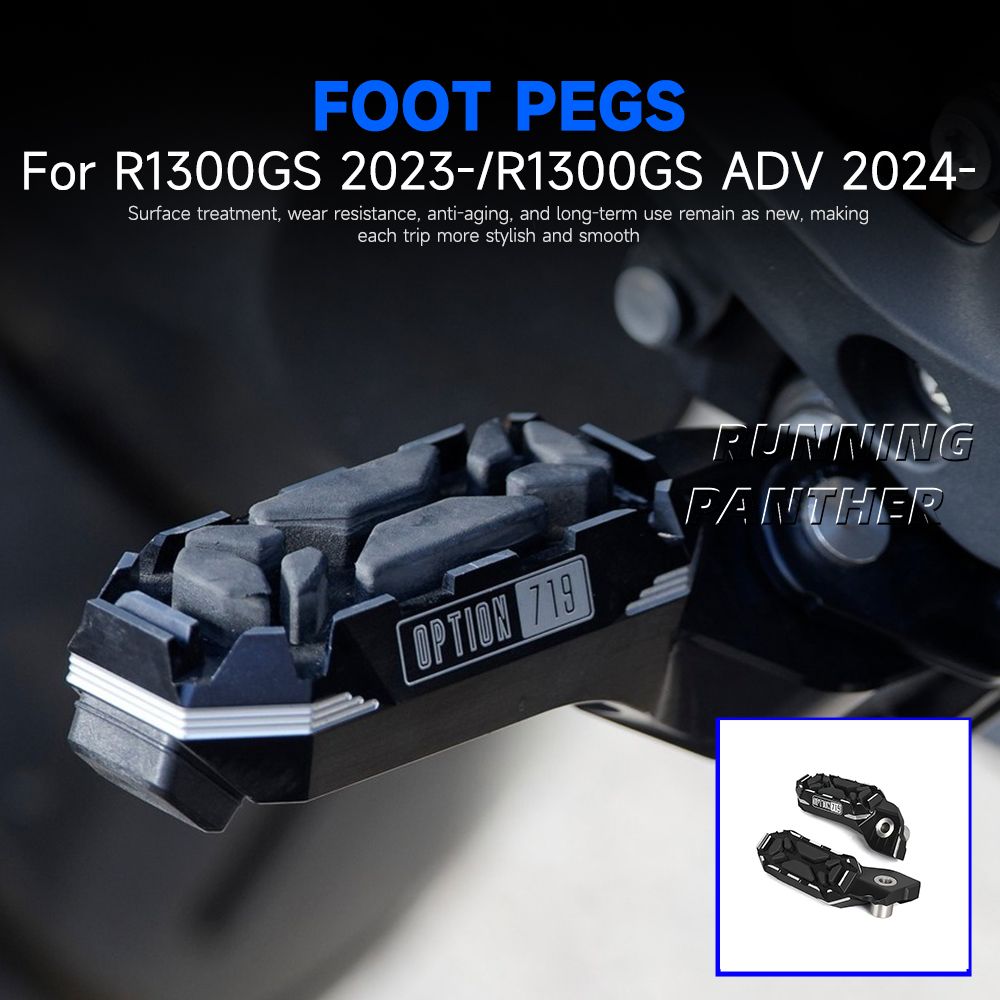 FOX WOLF BMW R1300GS R1300GSアドベンチャー 2023〜2025対応 CNCアルミ ドライバーフットペグ