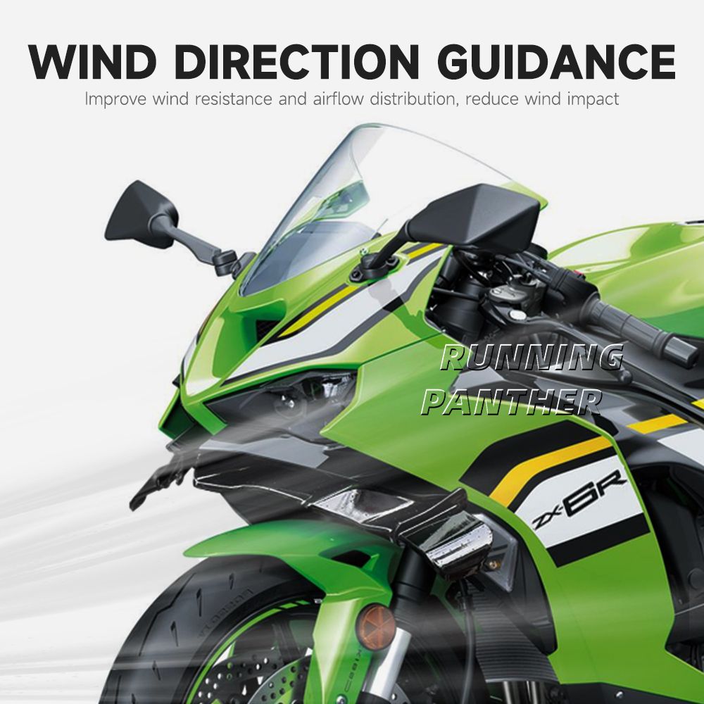 カワサキ ZX-6R対応 カーボンファイバー フロントリップスポイラー