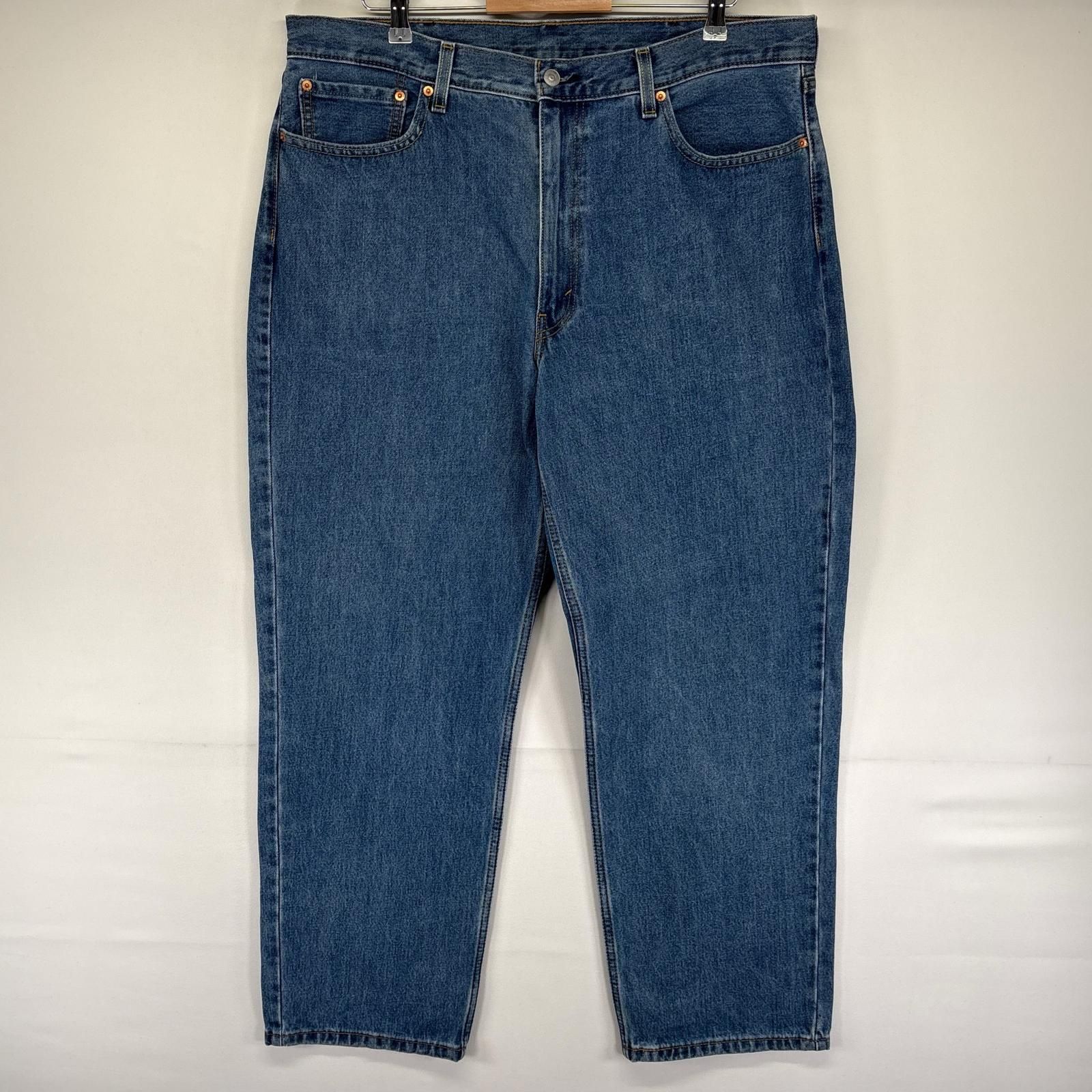 古着 リーバイス Levi´s デニム パンツ Gパン 5ポケット 大きいサイズ 550 テーパード ジッパーフライ W40 L32 ブルー系 メンズ