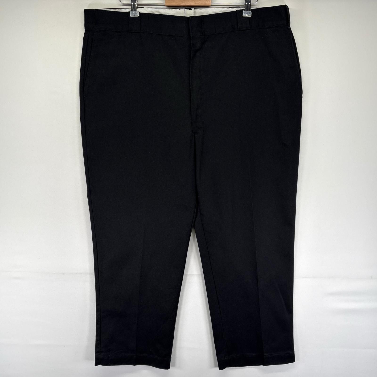 古着 80's/80年代 ヴィンテージ ディッキーズ Dickies USA製 パンツ ワークパンツ チビタグ チノパン W44 L28 ブラック系 メンズ