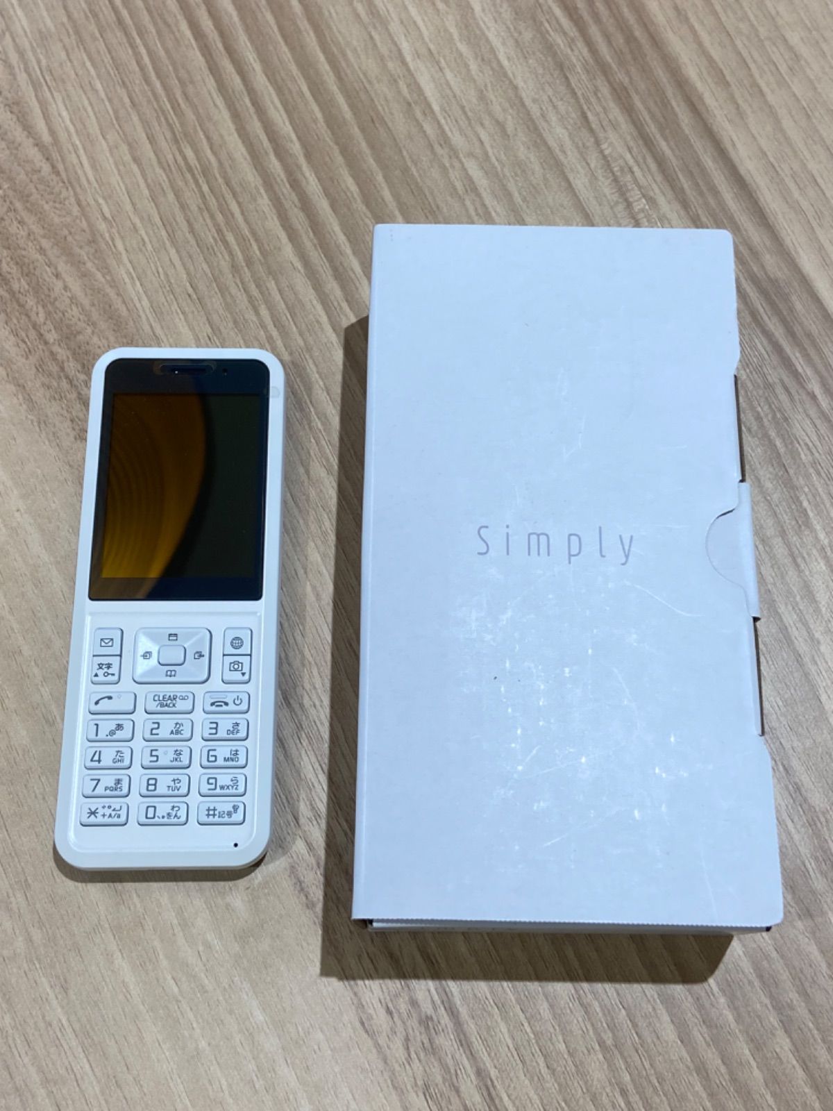 未使用】Simply 603SI ホワイト ガラケー - メルカリ