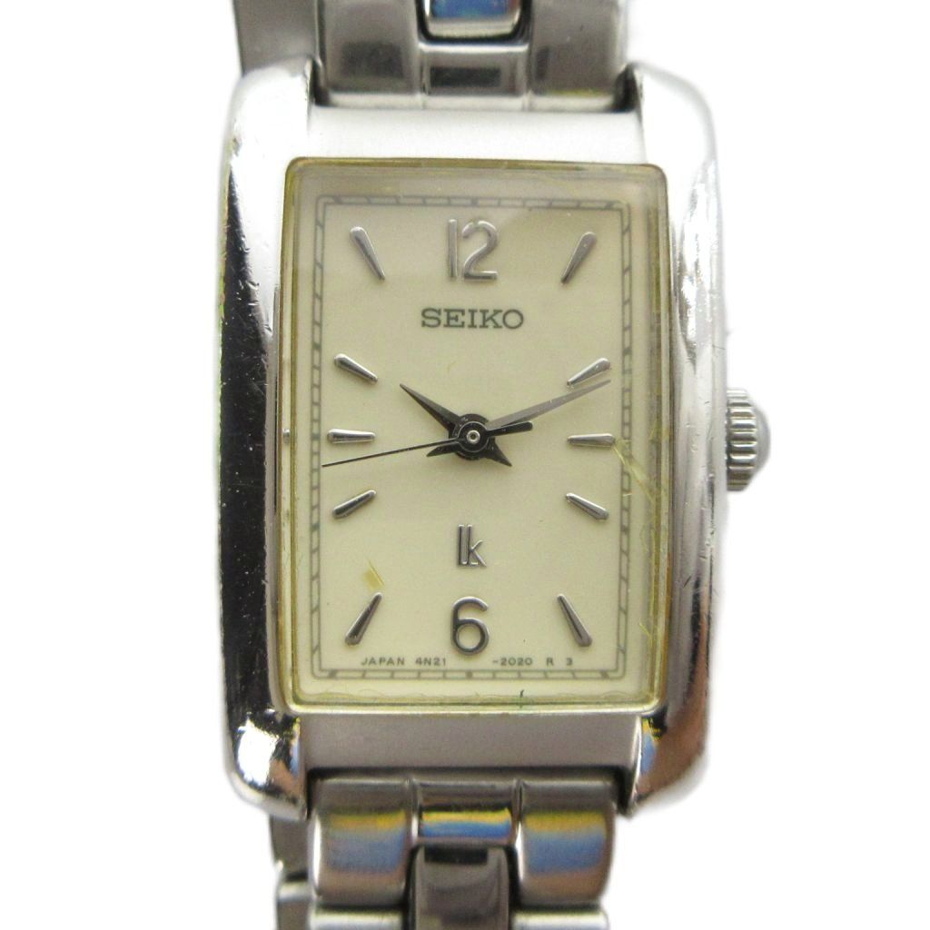 セイコー SEIKO 4N21-5260 ルキア LUKIA 腕時計 ウォッチ クォーツ スクエア シルバー色 ■GY18 /MQ