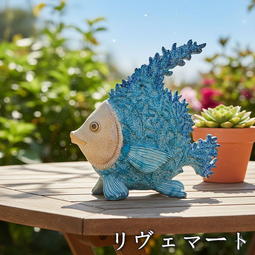 オブジェ 置物 青い魚 さかな サカナ 熱帯魚 インテリア リビング ダイニング 玄関 寝室 装飾 オーナメント 樹脂 プレゼント ギフト オシャレ 可愛い 癒しグッズ ホームデコレーション 棚装飾 オーシャンA624 7,326円