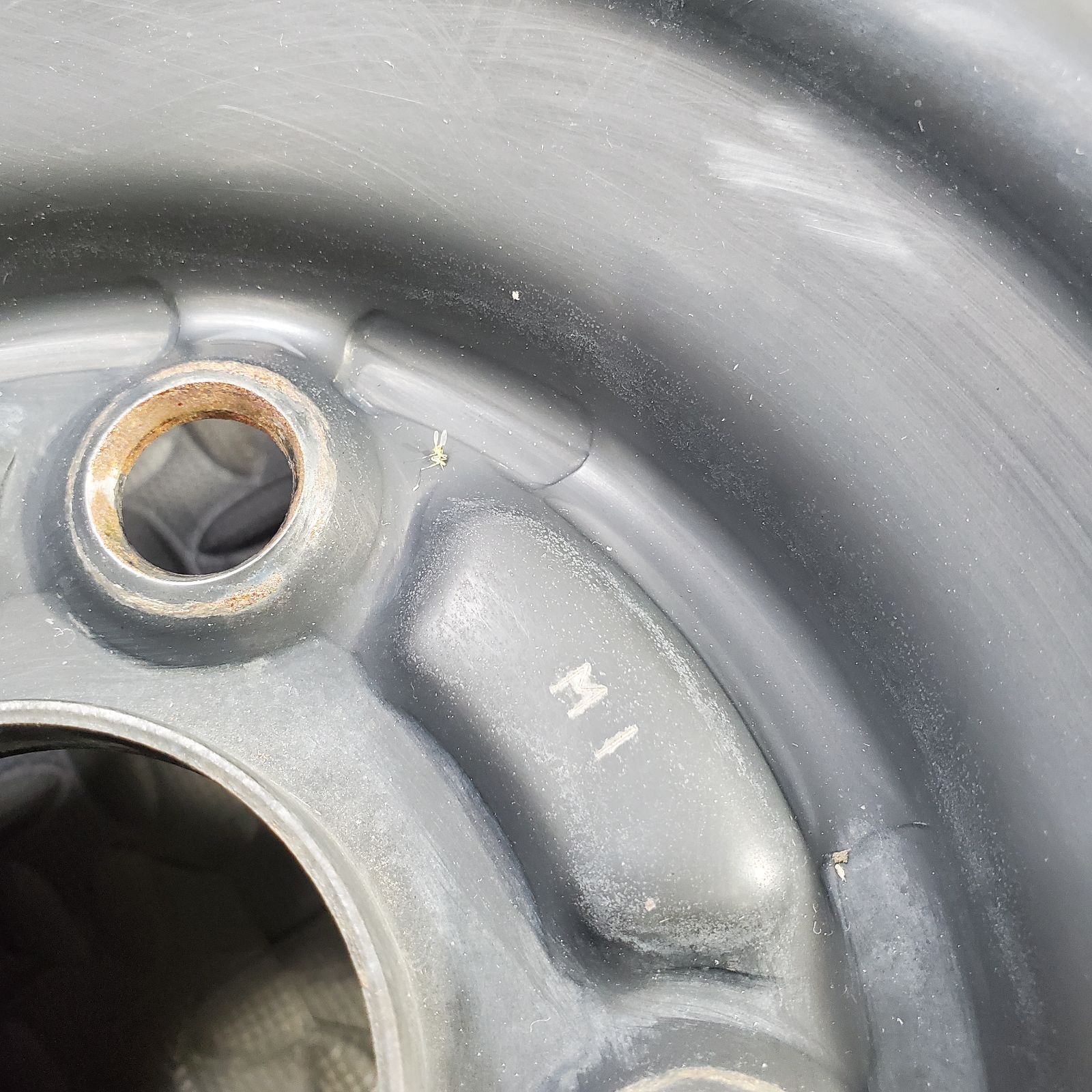 希少！三菱純正スチールホイール 15×5J+35 PCD100/4H アイ HA1W 鉄 
