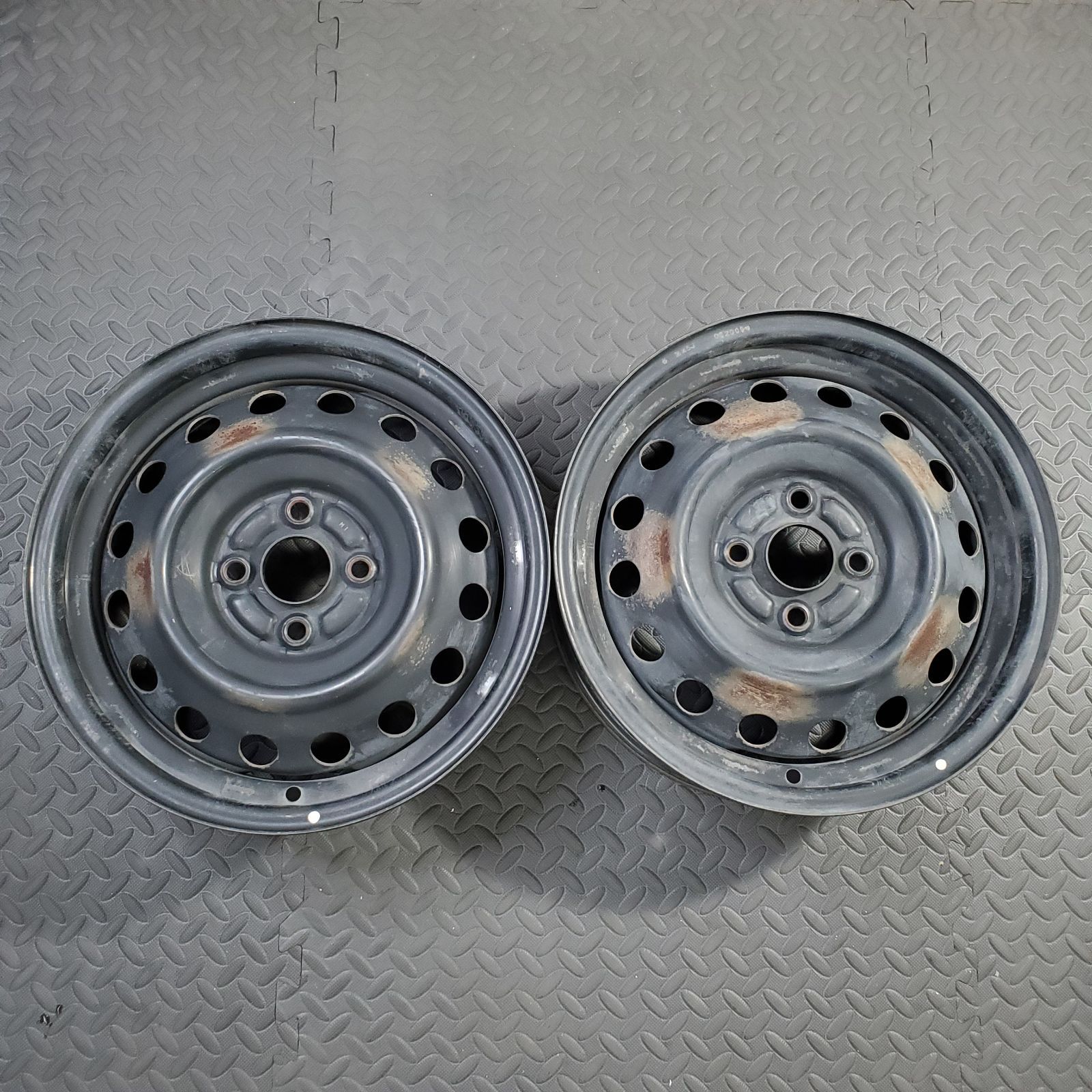 希少！三菱純正スチールホイール 15×5J+35 PCD100/4H アイ HA1W 鉄