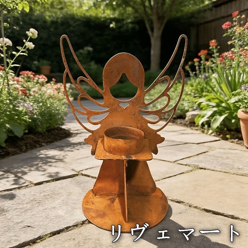 キャンドルホルダー キャンドルスタンド キャンドルを持っている天使