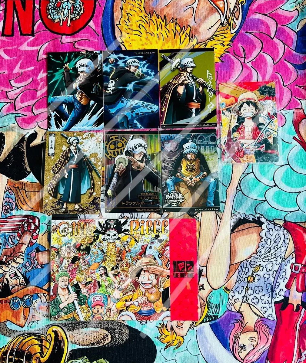 まとめ売り) ONE PIECE トラファルガー ロー ウエハース カード+はがき 紙類グッズ ヤマト モンキー・D・ルフィ(ルフィ) ゾロ