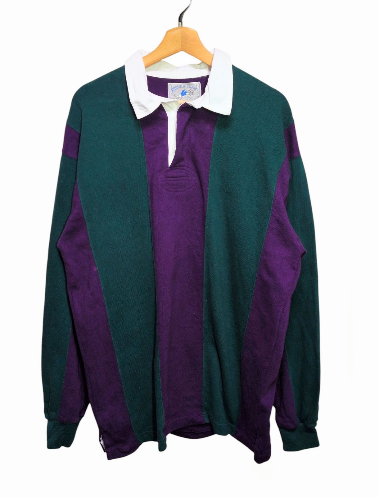 90s USA製 LANDS' END ランズエンド ラガーシャツ 長袖