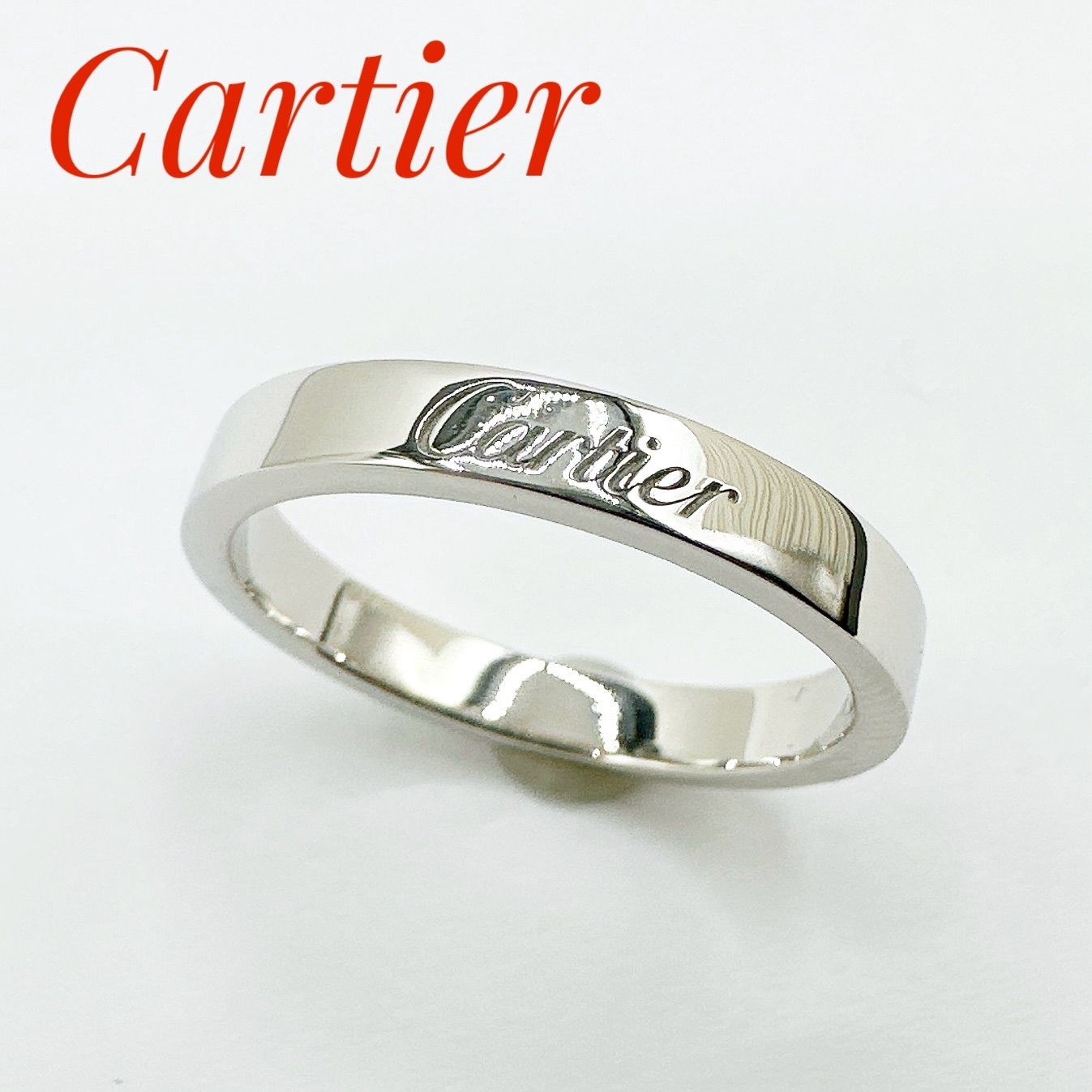 美品🌻Cartier エングレーブド プラチナ リング 54 約13号 Y - メルカリ