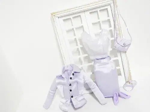 ヴィンテージ バービー グラマー バービー用 Collector's Edition ファー PURPLE パープル スーツ set