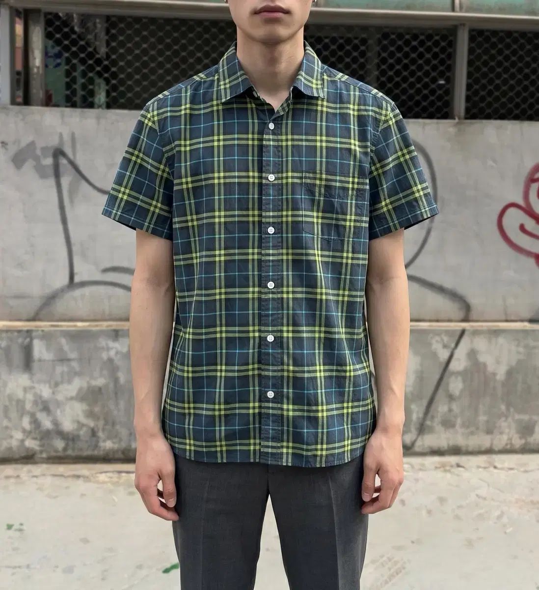 M/ BURBERRY バーバリー 新モデル ノヴァチェック 半袖 シャツ