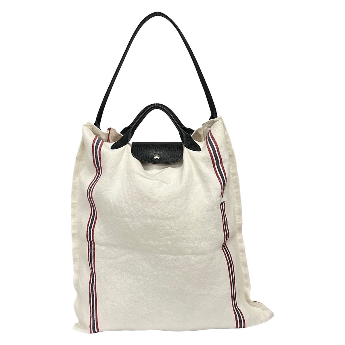 LONGCHAMP(ロンシャン) ショルダーバッグ - アイボリー×黒×マルチ 