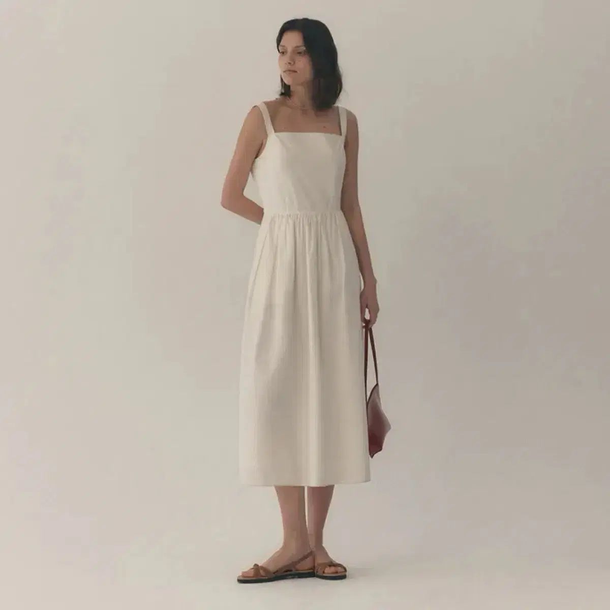 Fyeo Eve Cotton Dress (Ecru)