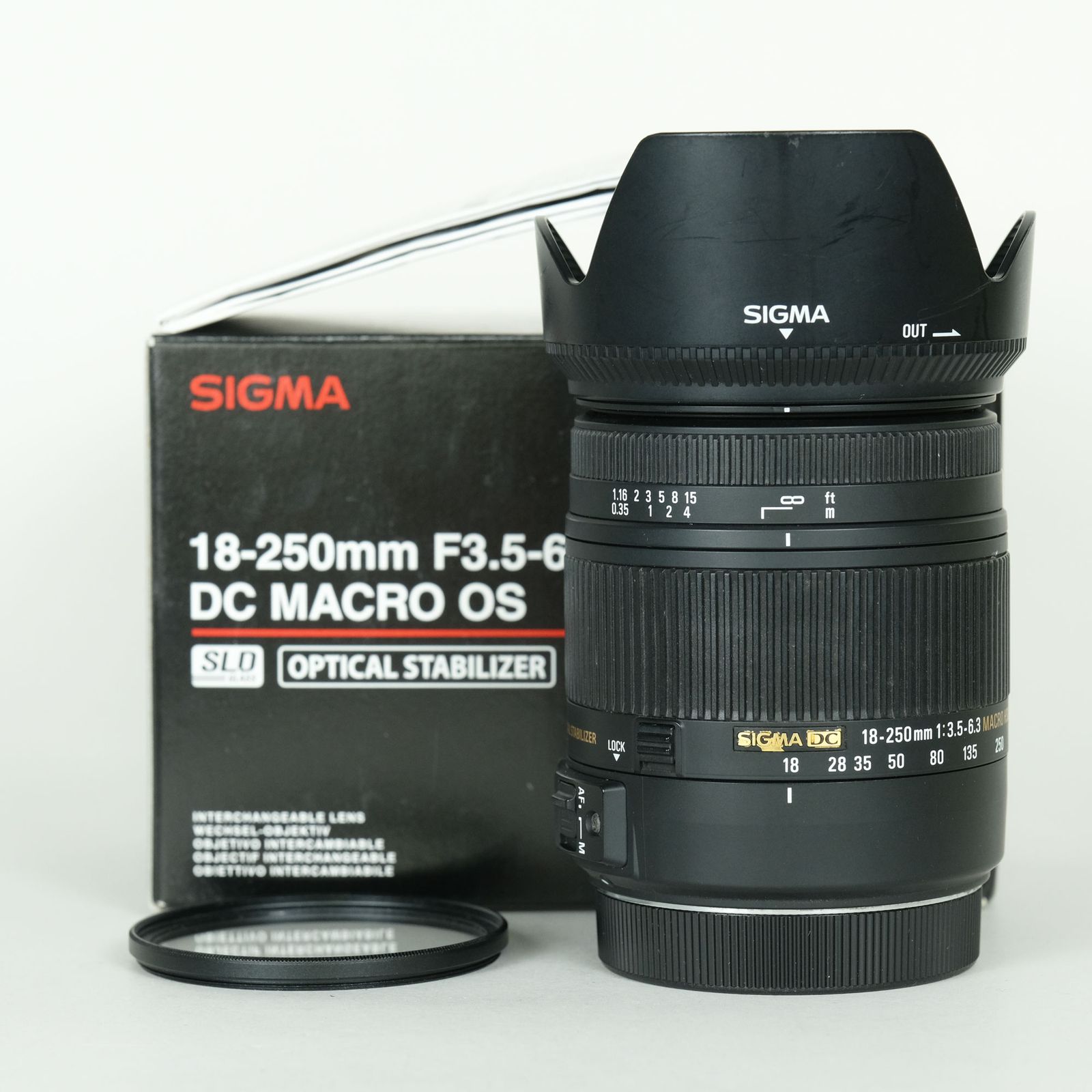並品 | フィルター付] SIGMA 18-250mm F3.5-6.3 DC MACRO OS HSM