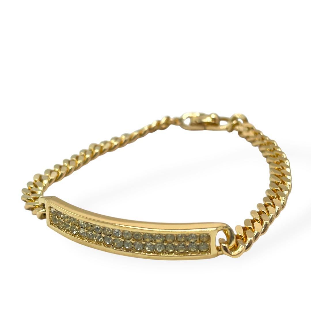極美品　Christian Dior　ディオール　ブレスレット　ゴールドカラー