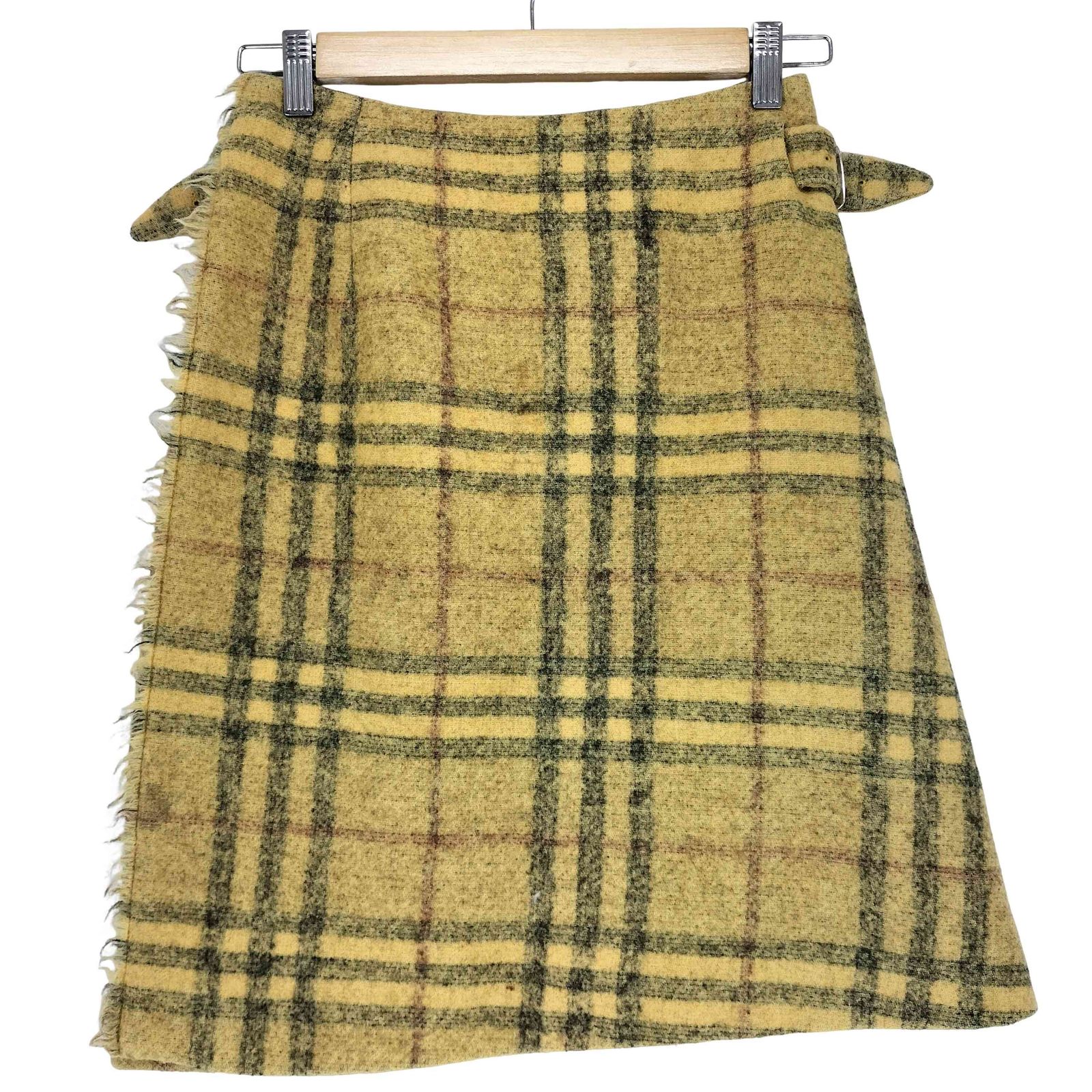 バーバリー BURBERRY ノヴァチェックウールラップスカート レディース EUR：40-42 7,847円