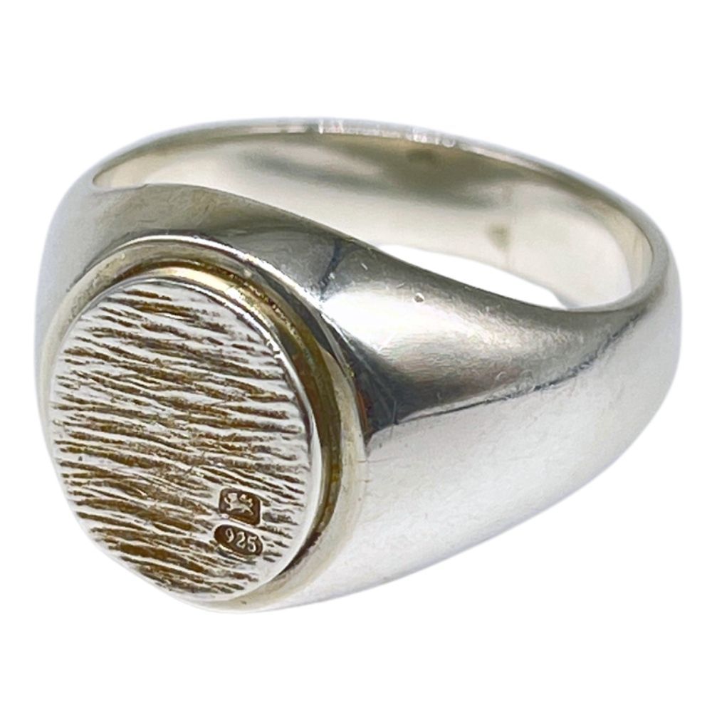 BUNNEY バニー Bark Oval Signet Ring オーバル シグネット リング