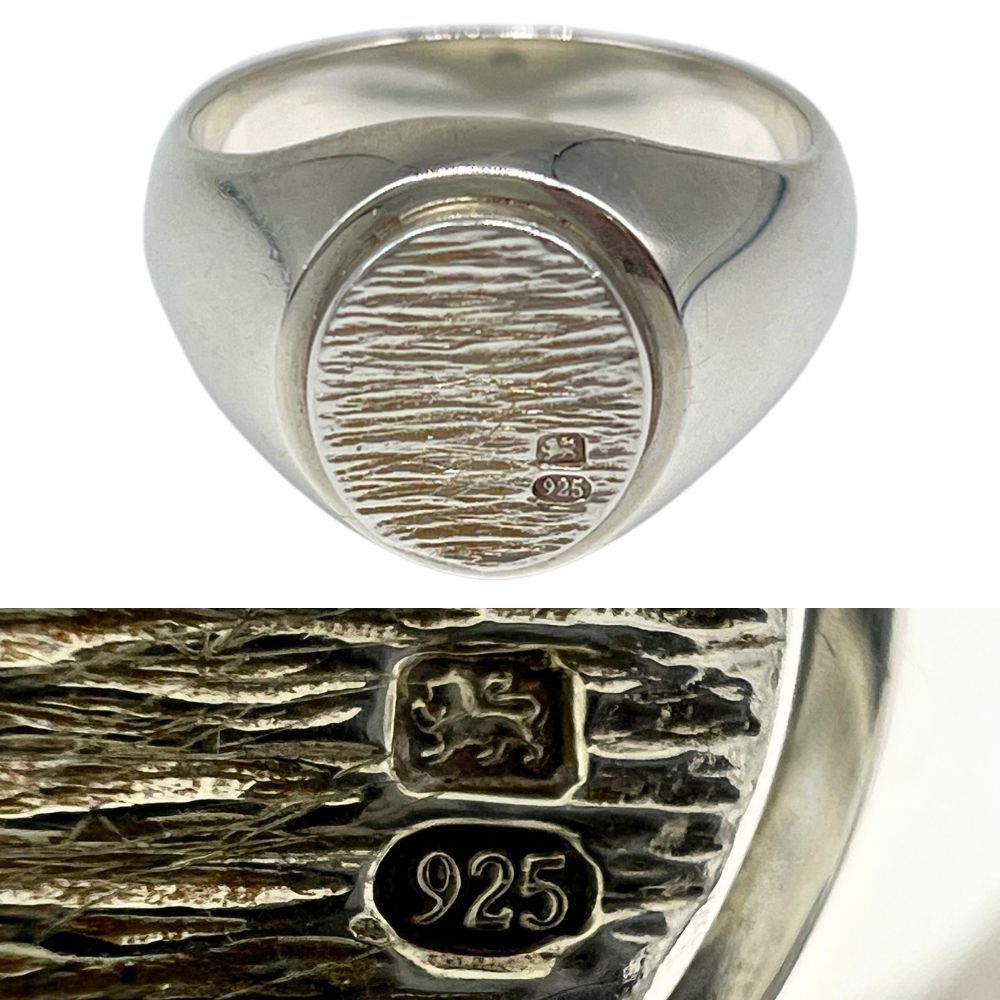 BUNNEY バニー Bark Oval Signet Ring オーバル シグネット リング