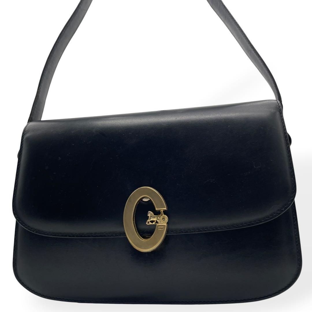 良品　CELINE セリーヌ　ショルダーバッグ　ヴィンテージ　ブラック　肩掛け