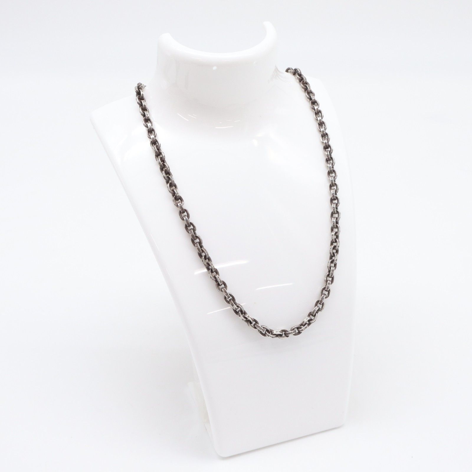 ★3日以内返品可★ CHROME HEARTS クロムハーツ ペーパーチェーン ネックレス SV925 - ネックレス シルバー シルバー メンズ