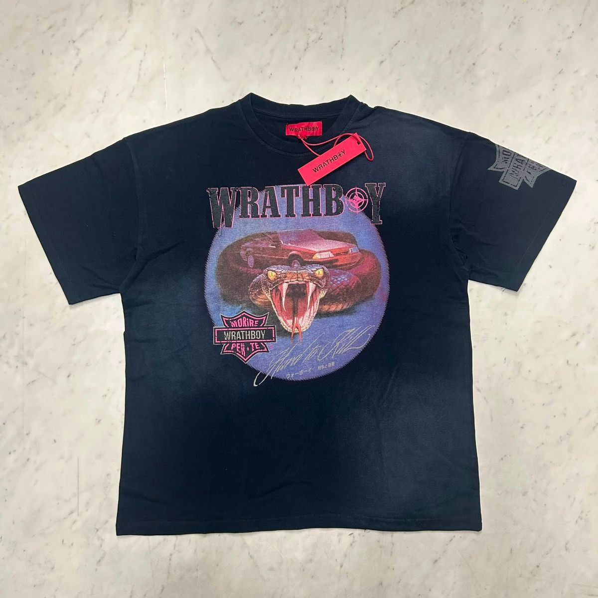 米国ブランド WRATHBOY ラスボーイ Viper Head Vintage T-shirt バイパー ヴィンテージ Tシャツ (CropT62) 12,620円